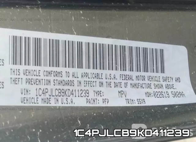 1C4PJLCB9KD411239 фото 9