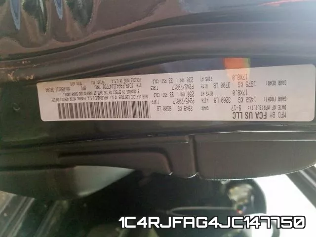 1C4RJFAG4JC147750 фото 2