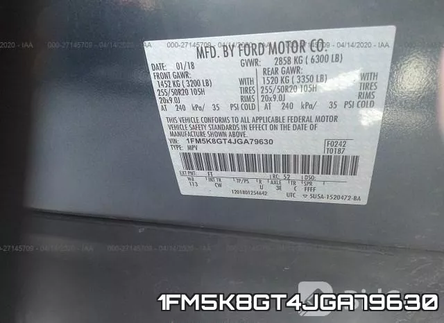 1FM5K8GT4JGA79630 фото 7