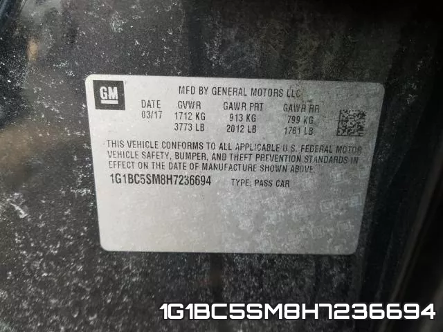 1G1BC5SM8H7236694 фото 2
