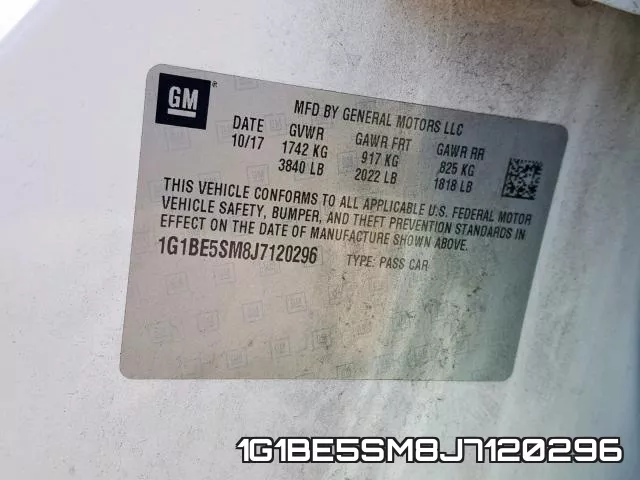 1G1BE5SM8J7120296 фото 2