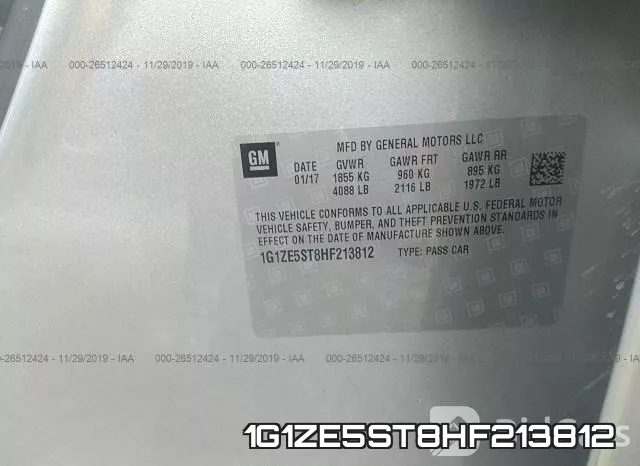 1G1ZE5ST8HF213812 фото 7