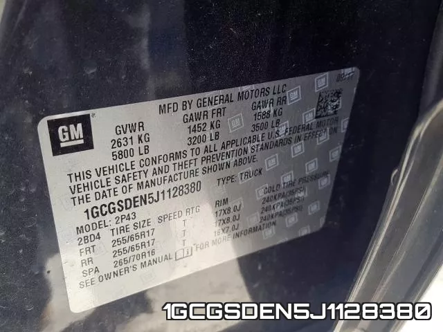 1GCGSDEN5J1128380 фото 2