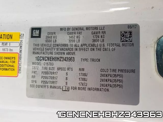 1GCNCNEH8HZ343963 фото 2