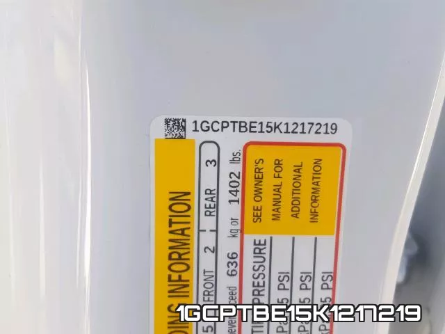 1GCPTBE15K1217219 фото 2