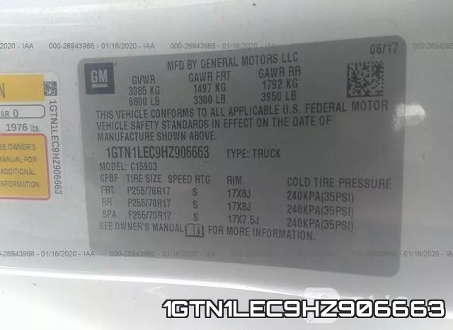 1GTN1LEC9HZ906663 фото 7