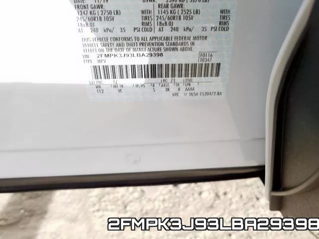 2FMPK3J93LBA29398 фото 2