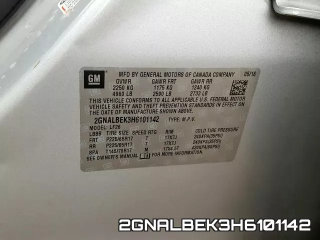 2GNALBEK3H6101142 фото 2