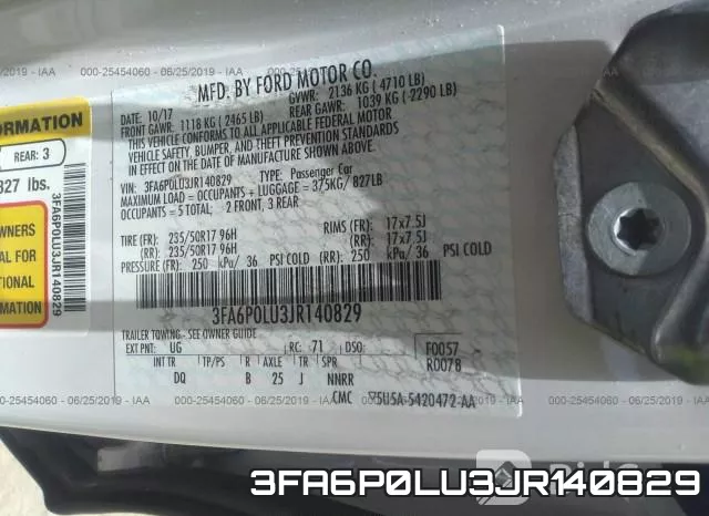 3FA6P0LU3JR140829 фото 9