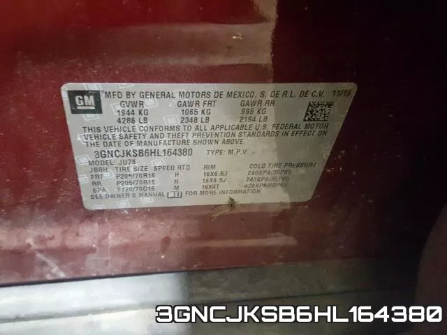3GNCJKSB6HL164380 фото 2