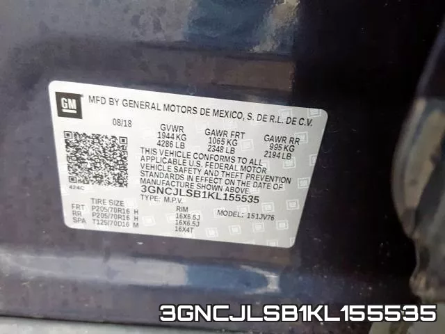 3GNCJLSB1KL155535 фото 2