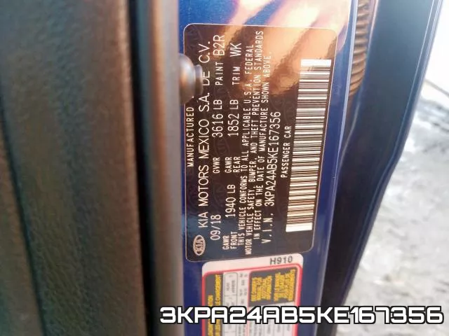 3KPA24AB5KE167356 фото 2