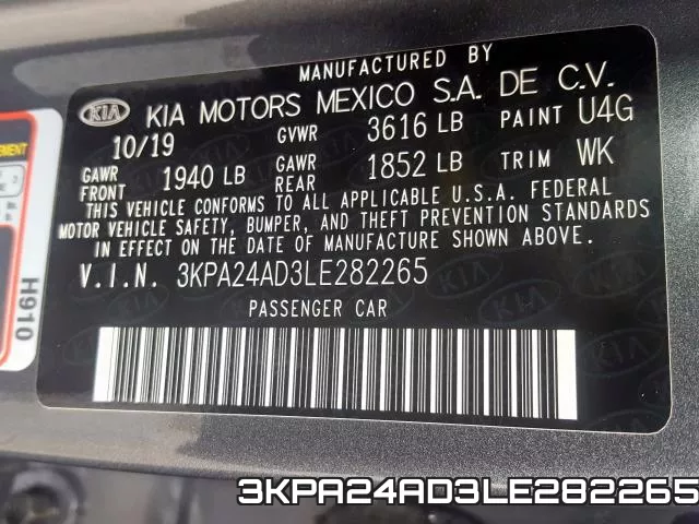 3KPA24AD3LE282265 фото 2