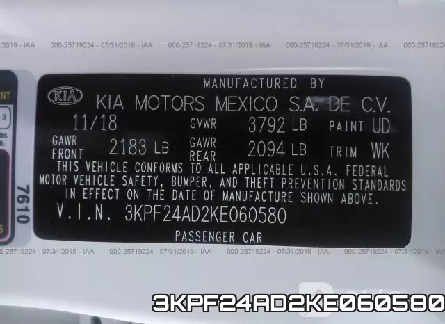 3KPF24AD2KE060580 фото 3