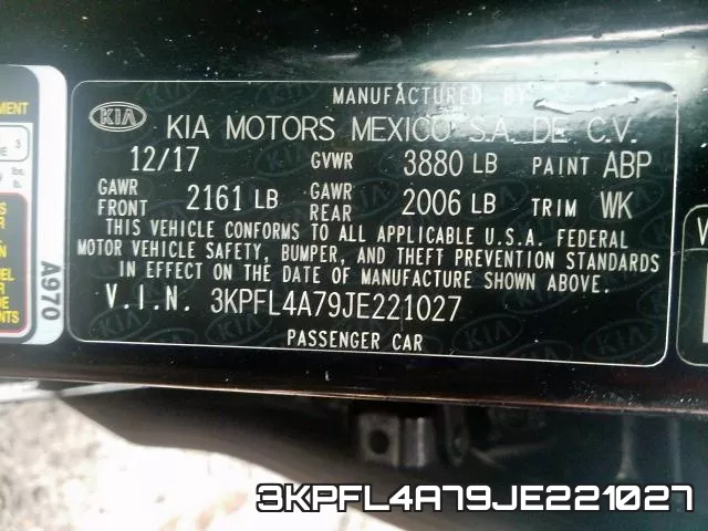 3KPFL4A79JE221027 фото 2