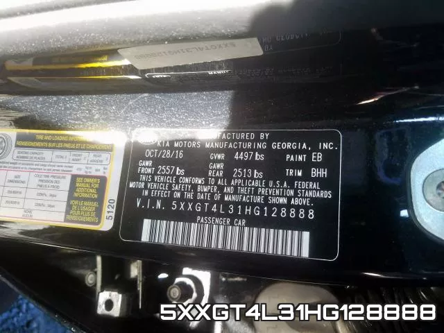 5XXGT4L31HG128888 фото 2
