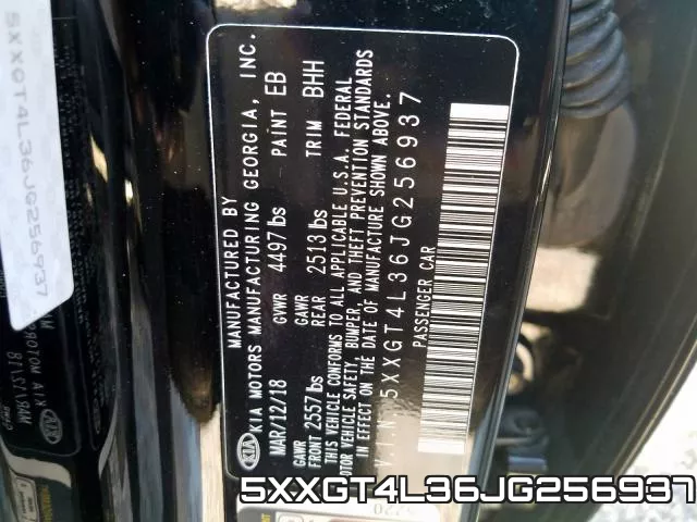 5XXGT4L36JG256937 фото 2