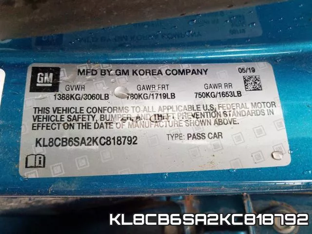 KL8CB6SA2KC818792 фото 2