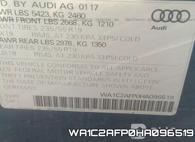 WA1C2AFP0HA096519 фото 8