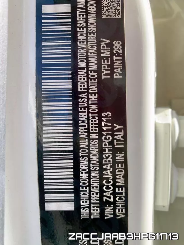 ZACCJAAB3HPG11713 фото 2