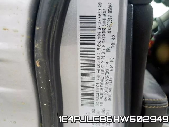 1C4PJLCB6HW502949 фото 2