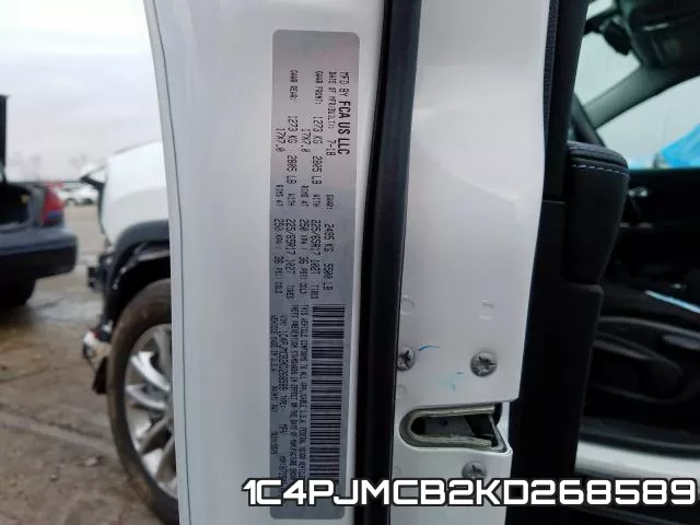 1C4PJMCB2KD268589 фото 2