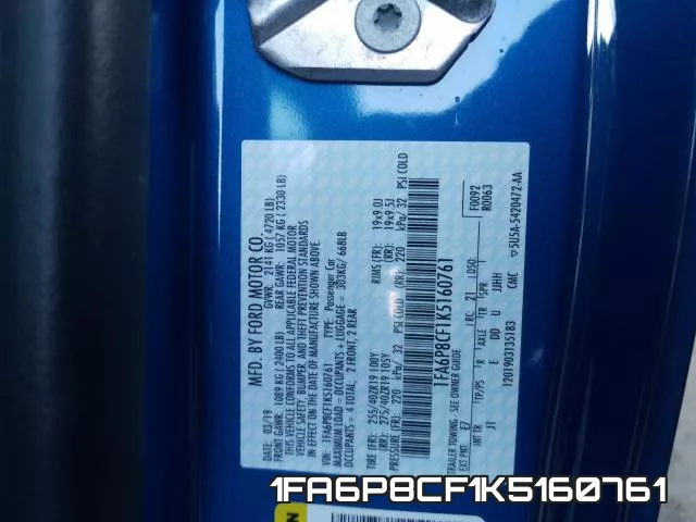 1FA6P8CF1K5160761 фото 2