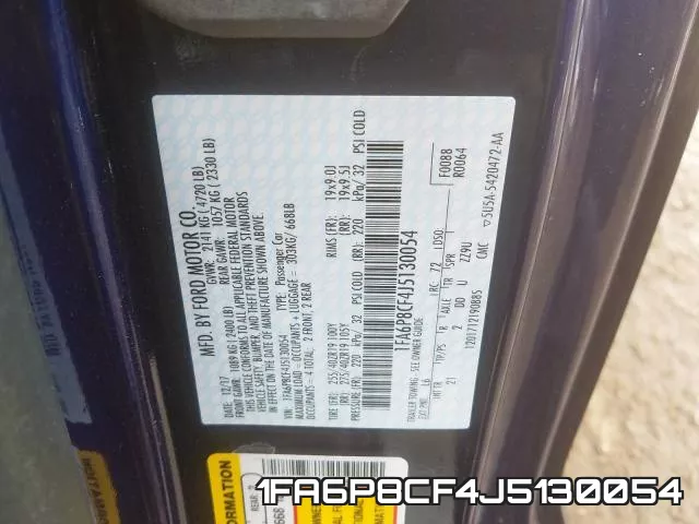1FA6P8CF4J5130054 фото 2