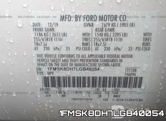 1FMSK8DH7LGB40054 фото 7