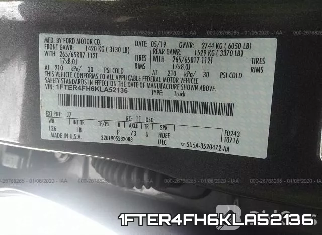 1FTER4FH6KLA52136 фото 10