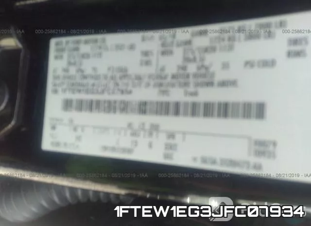 1FTEW1EG3JFC07934 фото 6