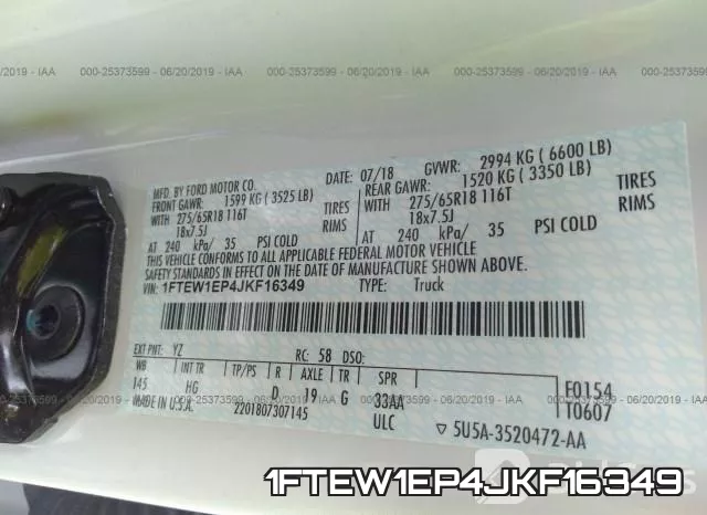 1FTEW1EP4JKF16349 фото 10