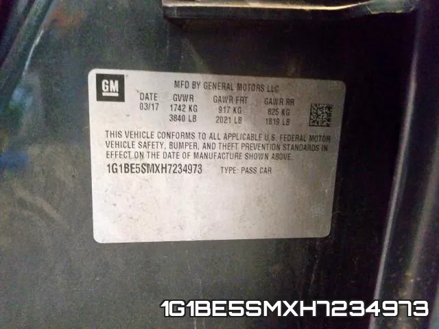 1G1BE5SMXH7234973 фото 2