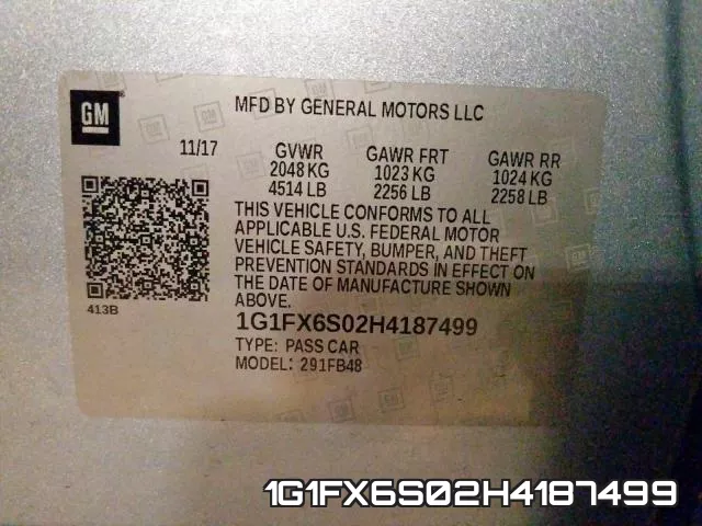 1G1FX6S02H4187499 фото 2