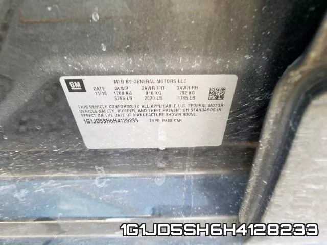 1G1JD5SH6H4128233 фото 2