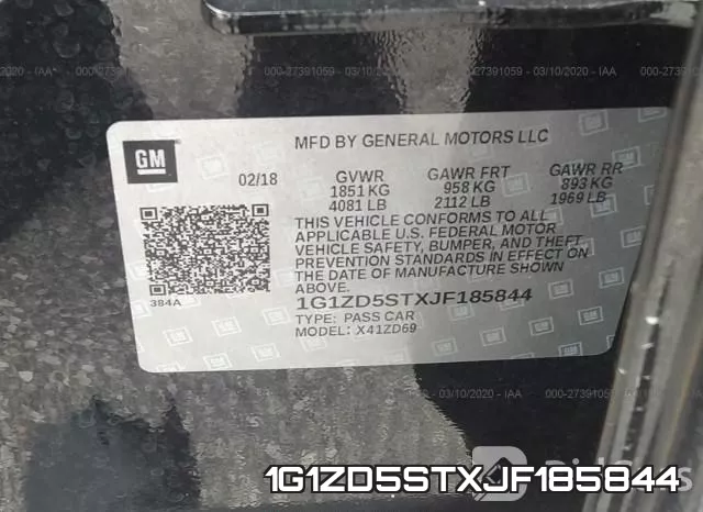 1G1ZD5STXJF185844 фото 6