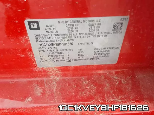 1GC1KVEY8HF181626 фото 2