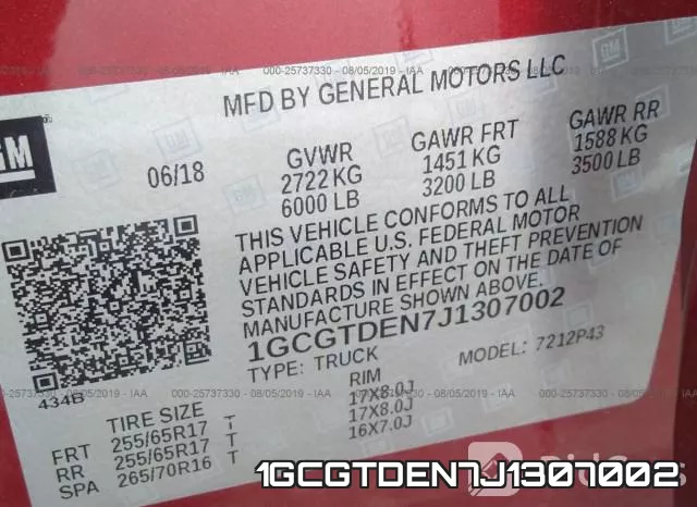 1GCGTDEN7J1307002 фото 10