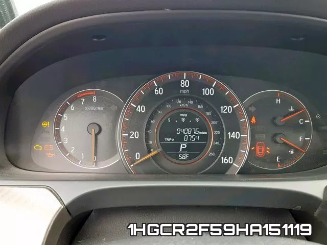 1HGCR2F59HA151119 фото 7