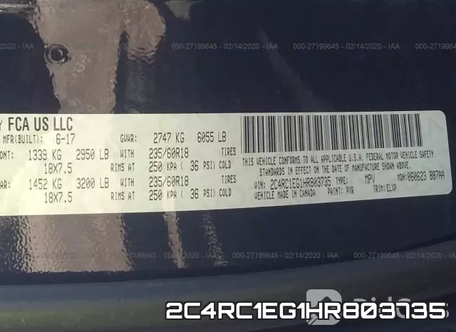 2C4RC1EG1HR803735 фото 5