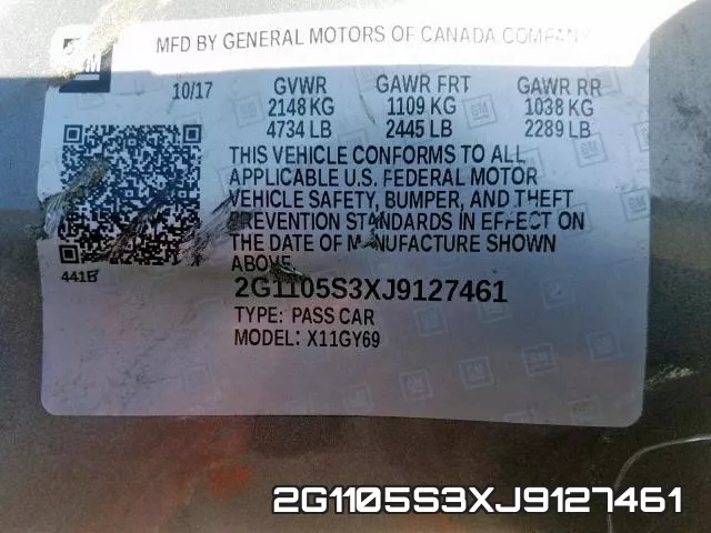 2G1105S3XJ9127461 фото 2