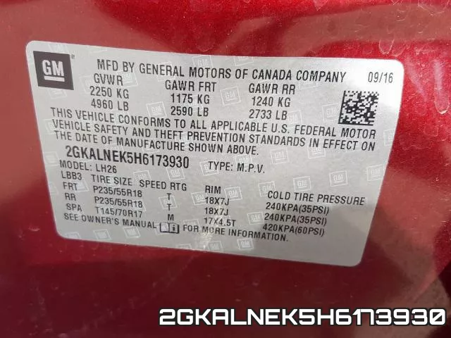 2GKALNEK5H6173930 фото 2