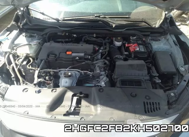 2HGFC2F82KH502700 фото 2