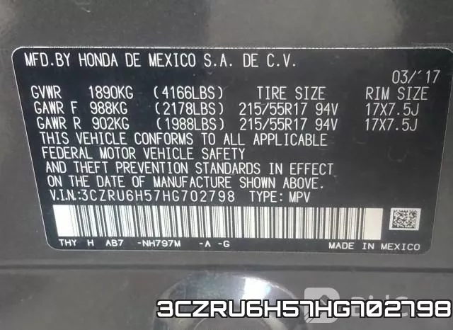 3CZRU6H57HG702798 фото 10