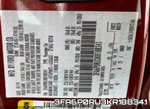 3FA6P0RU3KR188341 фото 6