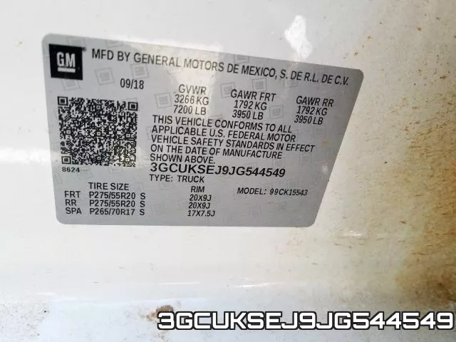 3GCUKSEJ9JG544549 фото 2