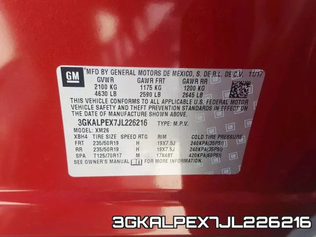 3GKALPEX7JL226216 фото 2