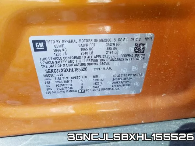 3GNCJLSBXHL155526 фото 2