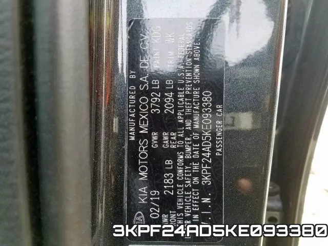 3KPF24AD5KE093380 фото 2