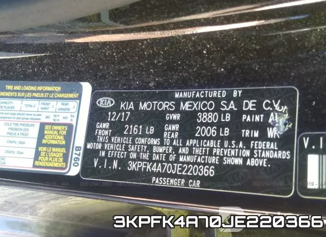 3KPFK4A70JE220366 фото 5